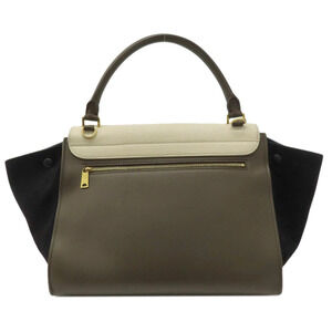 Celine Trapeze Tote Suede Bag Leather